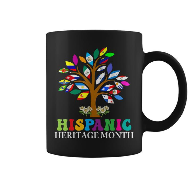 National Hispanic Heritage Month Cute Tree Country Flags Coffee Mug