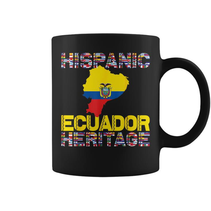 National Hispanic Heritage Month Ecuador Flag Ecuadorian Coffee Mug