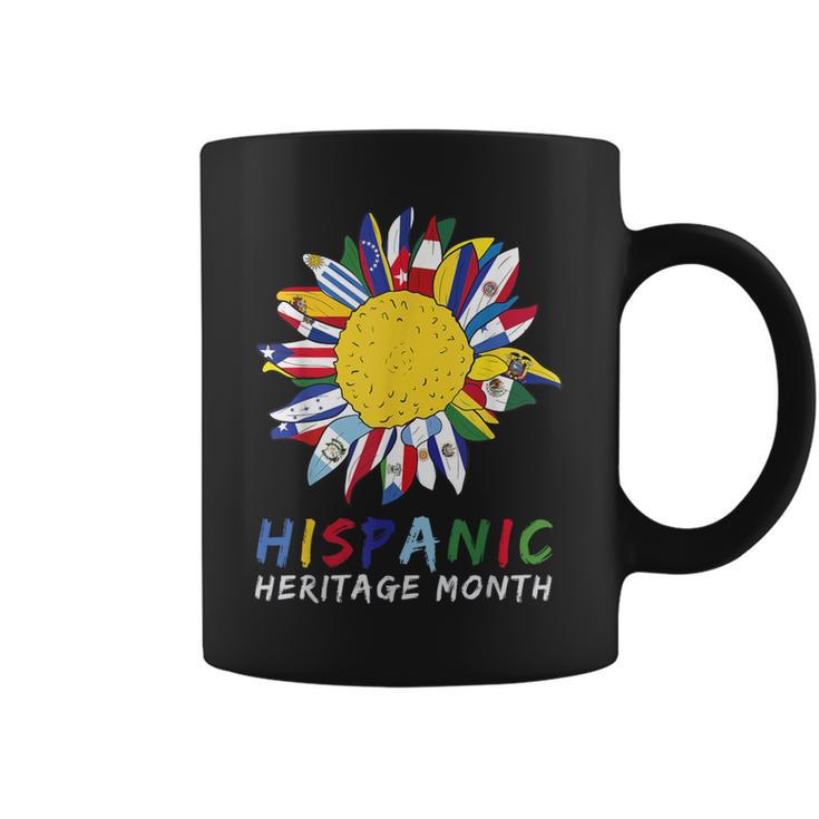 National Hispanic Heritage Month Sunflower All Countries Coffee Mug