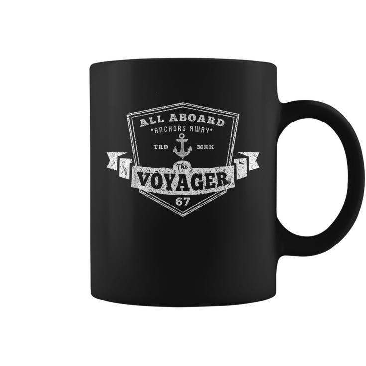 Nautical  All Aboard Anchor Voyager Retro Ocean  Coffee Mug
