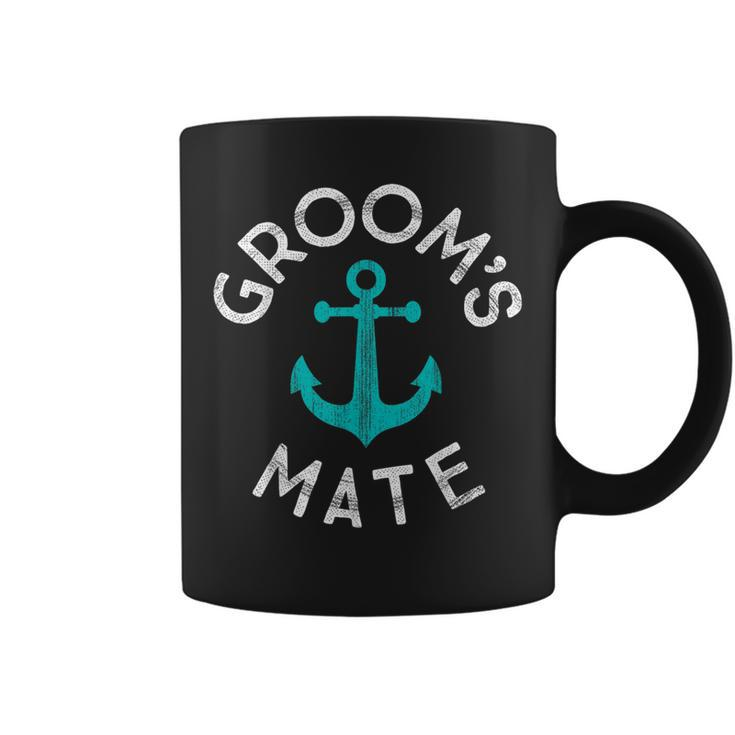 Nautical Groomsmen Gift Wedding Party Grooms Mate Anchor  Coffee Mug