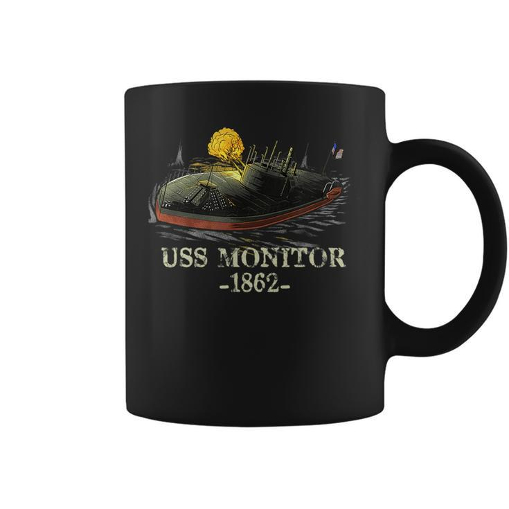 Naval History American Civil War Uss Monitor Ironclad Ship Coffee Mug