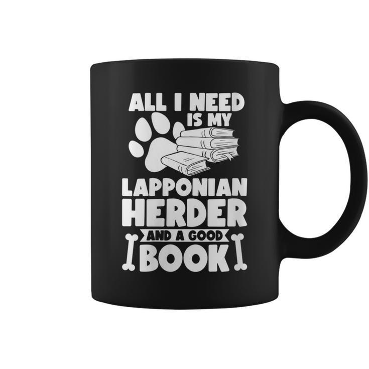 All I Need Is My Lapponian Herder And A Good Book Coffee Mug