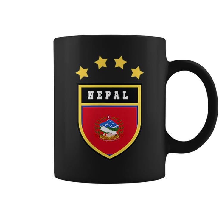 Nepal Pocket Coat Of Arms National Pride Flag  Coffee Mug
