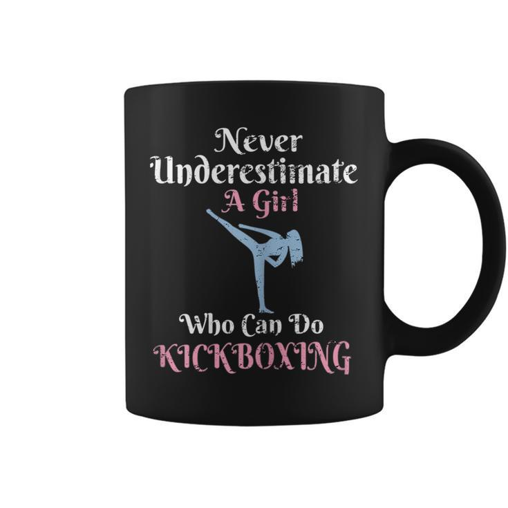 Never Underestimate A Girl Who Can Do Kick Boxing Gift For Womens Coffee Mug
