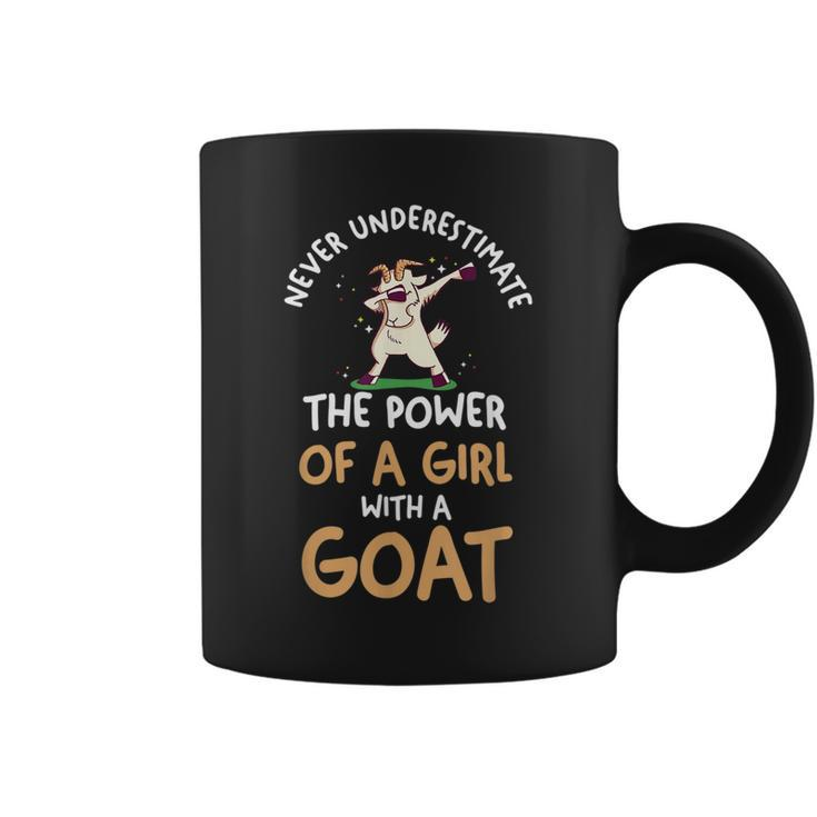 Never Underestimate A Girl With A Goat Coffee Mug