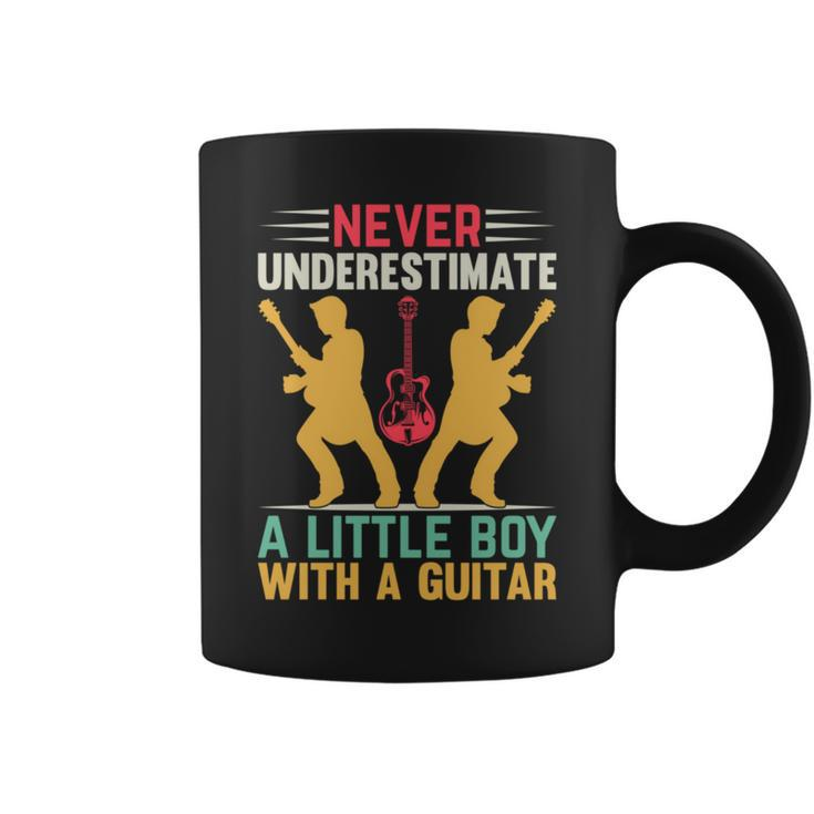 Never Underestimate A Little Boy With A Guitar I Guitarist Coffee Mug