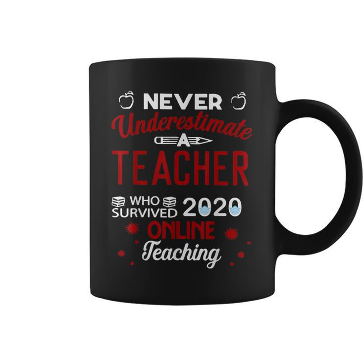 Never Underestimate A Teacher Who Survived Online Teaching Coffee Mug