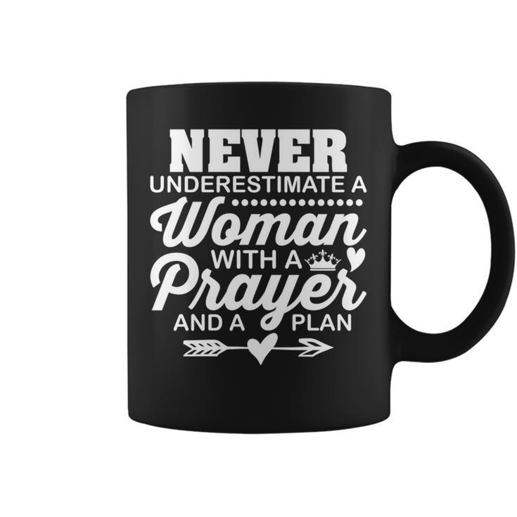 Never Underestimate A Woman Christian Church Religious Coffee Mug