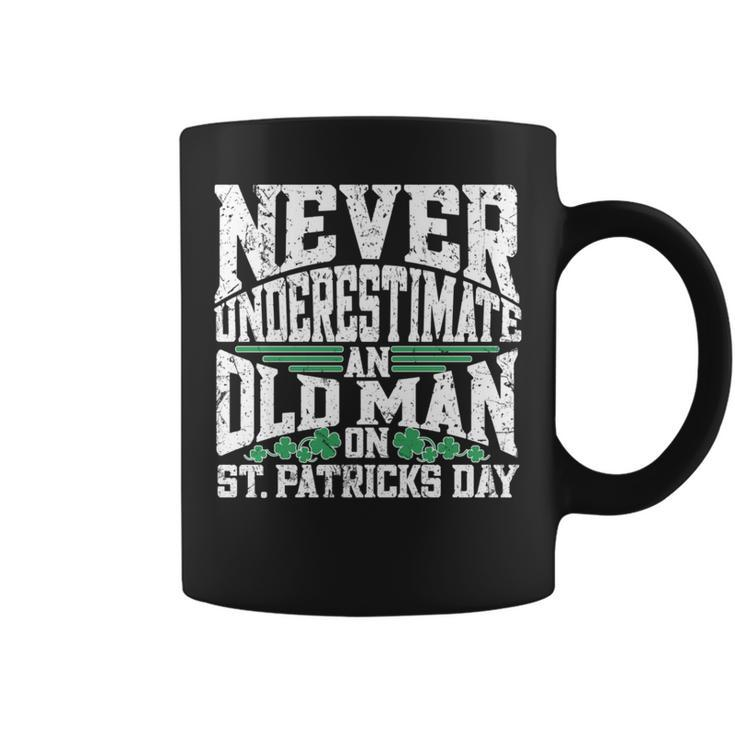 Never Underestimate An Old Man On St Patricks Day Coffee Mug