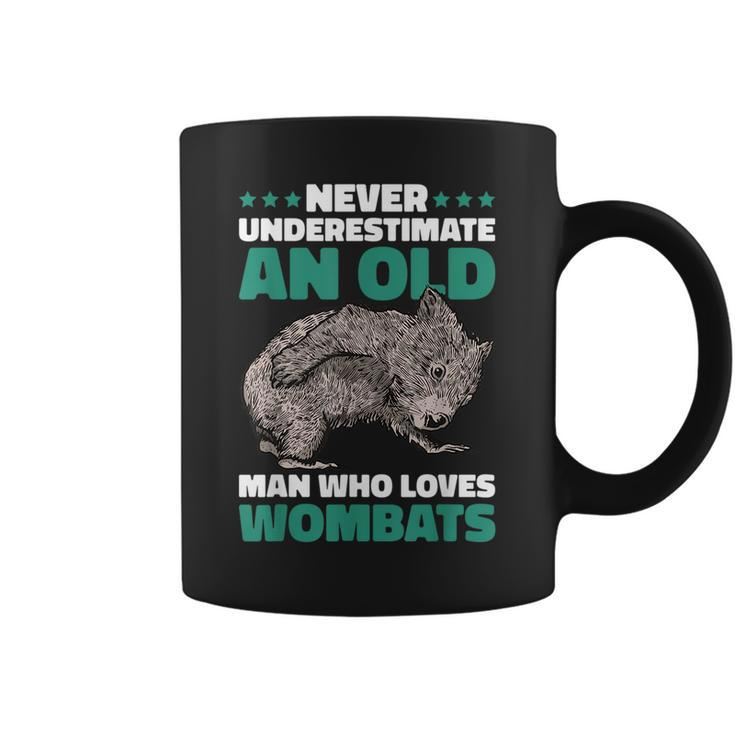 Never Underestimate An Old Man Who Loves Wombat Coffee Mug