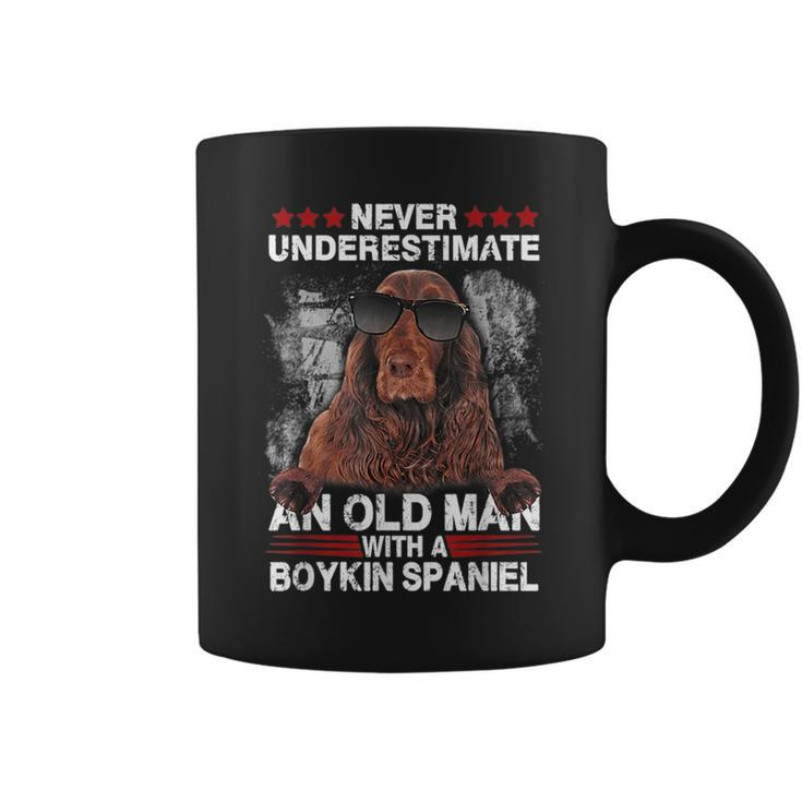Never Underestimate An Old Man With A Boykin Spaniel Coffee Mug