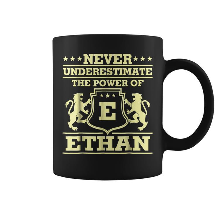 Never Underestimate Ethan Personalized Name Coffee Mug