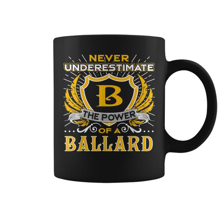Never Underestimate The Power Of A Ballard Birthday Coffee Mug