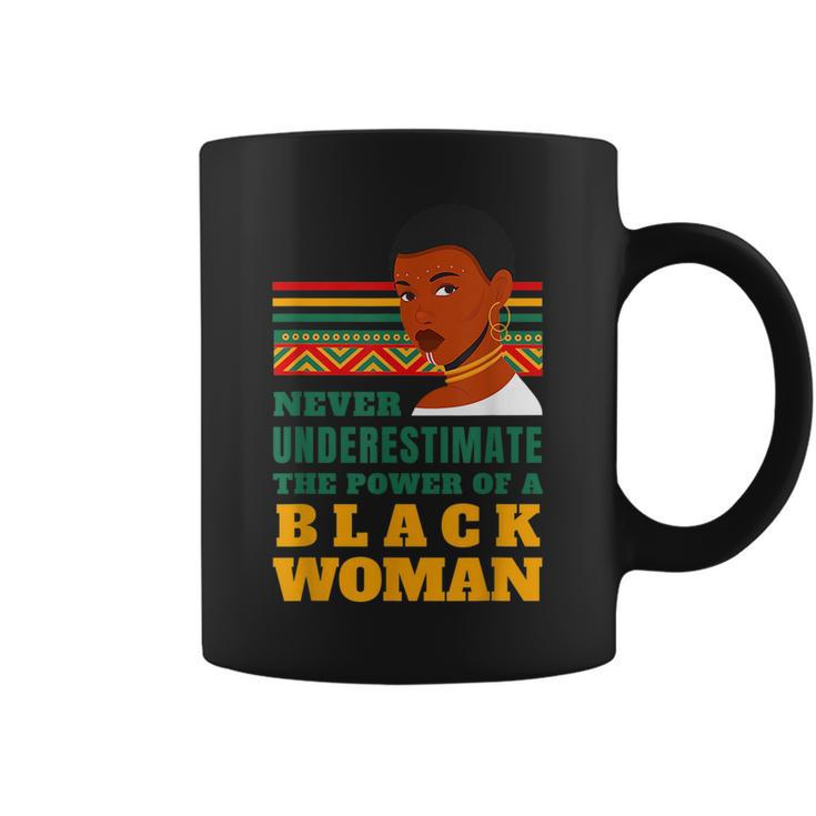 Never Underestimate The Power Of A Black Woman Black History Coffee Mug
