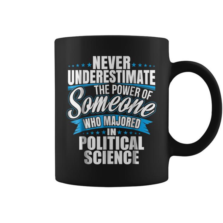 Never Underestimate The Power Of Political Science Major Coffee Mug