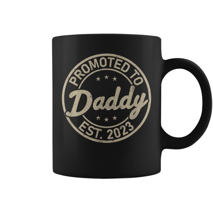 New Dad 2023 Promoted To Daddy  Coffee Mug