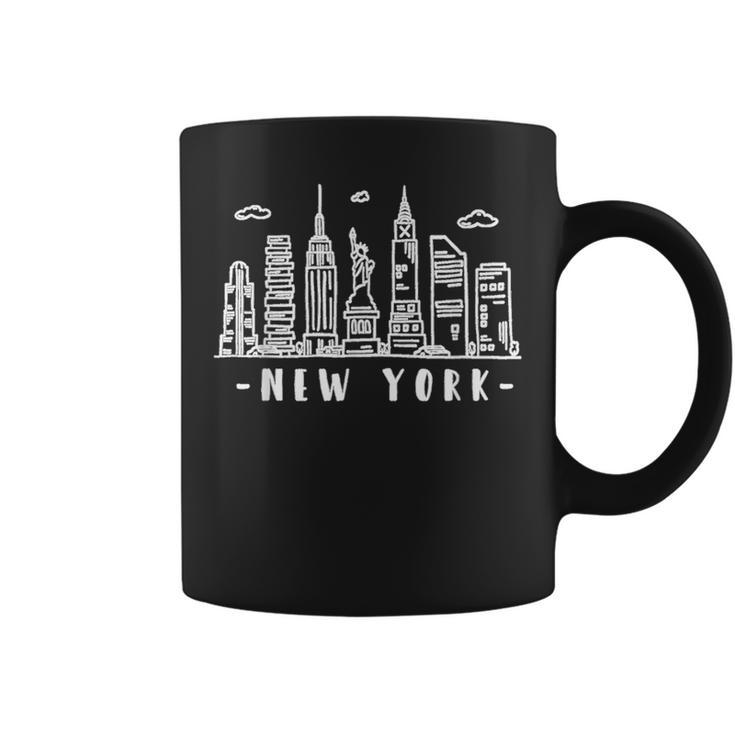 New York City Nyc Ny Skyline  Coffee Mug