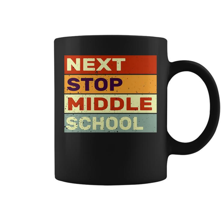 Next Stop Middle School Retro Graduation Last Day Of School Coffee Mug