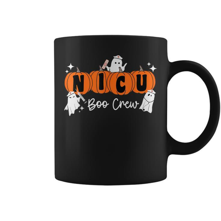 Nicu Boo Crew Ghost Pumpkin Costume Nicu Nurse Halloween Coffee Mug