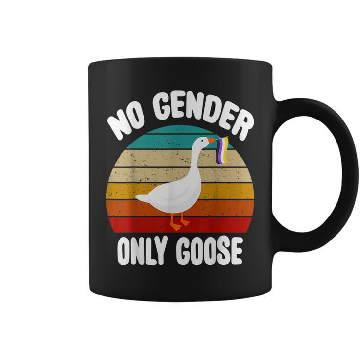 No Gender Only Goose Cute Animal Love Retro Lgbt Pride Month  Coffee Mug