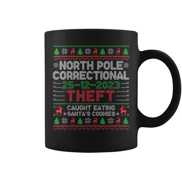 North Pole Correctional Theft Ugly Christmas Sweater Coffee Mug