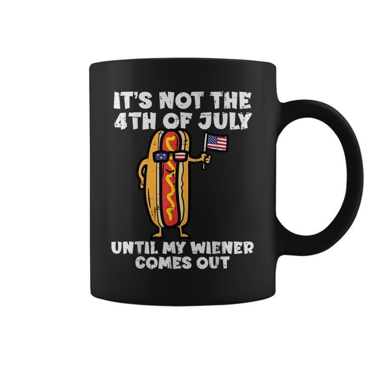 Not 4Th July Wiener Hotdog American Flag Patriotic Men Women Coffee Mug