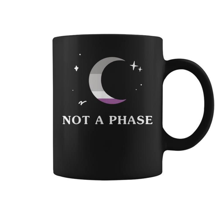 Not A Phase Asexual Lgbtq Ace Pride Flag Moon  Coffee Mug
