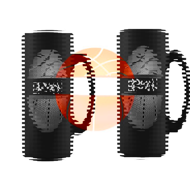 Novelty Personalized Name Bryan Sports Basketball Basketball Funny Gifts Coffee Mug