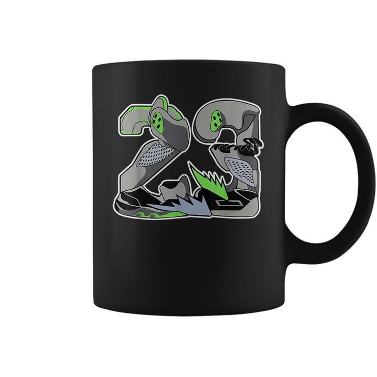 Number 23 Drip Kicks Retro Green Bean 5S Matching  Coffee Mug