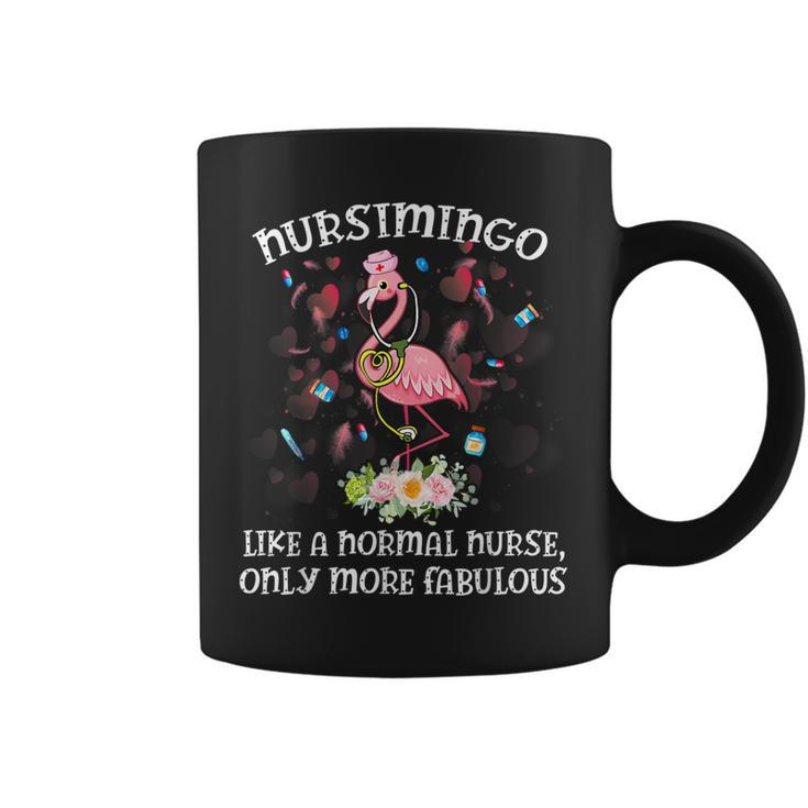 Nursimingo More Fabulous Cute Nursing Flamingo Nurses Sweet  Coffee Mug