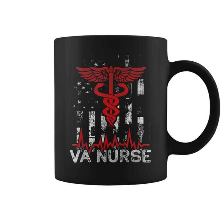 Nursing Patriot Usa Nurse American Flag Va Nurse 4Th Of July Coffee Mug