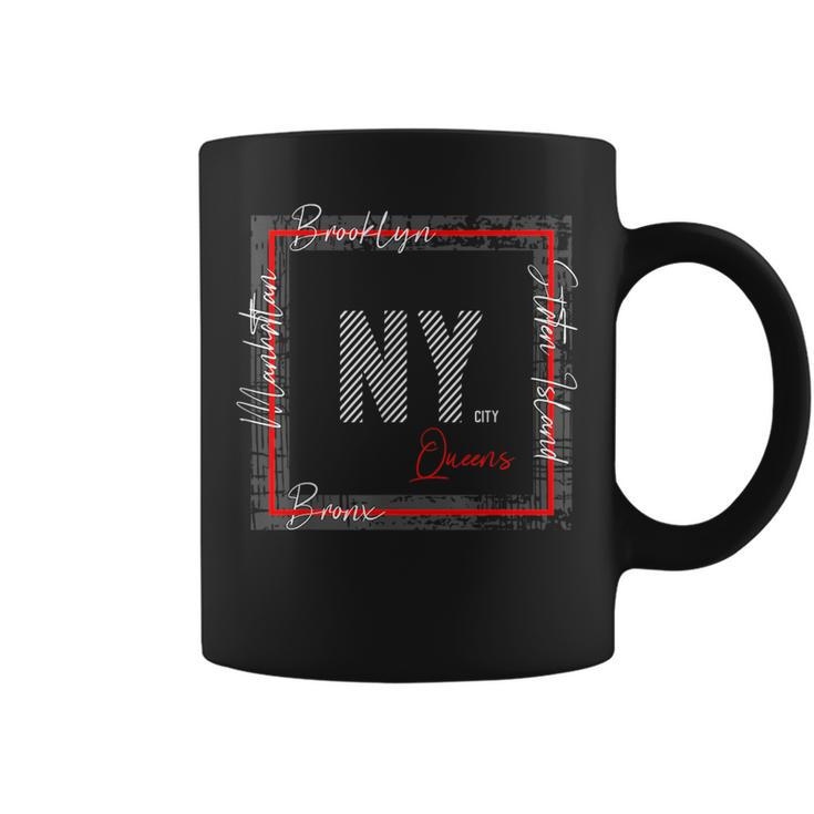 Ny Brooklyn Staten Island Manhattan Bronx Queens  Coffee Mug