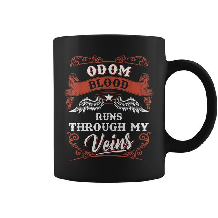 Odom Blood Runs Through My Veins Family Christmas Coffee Mug