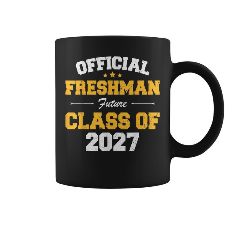 Official Freshman Future Class Of 2027 First Day Of School Coffee Mug