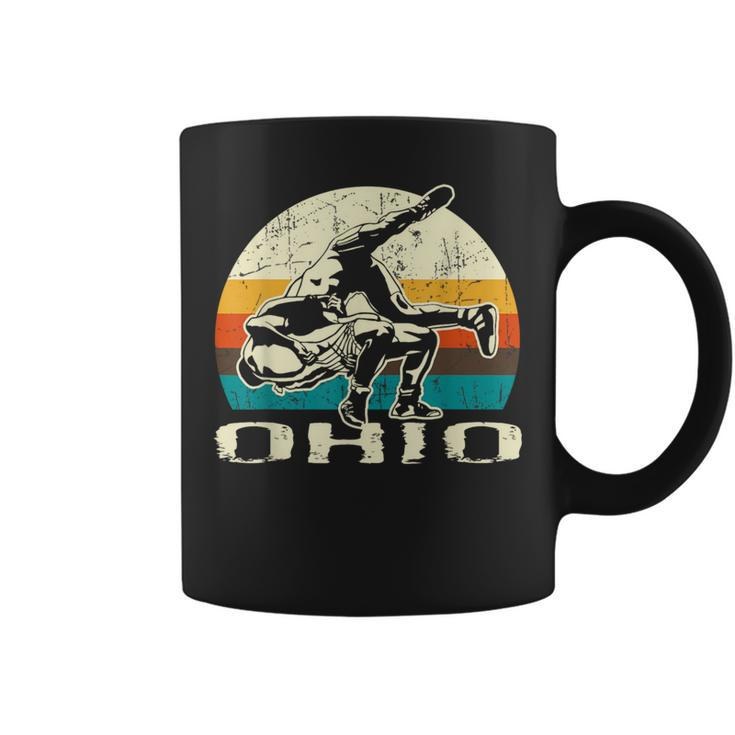 Ohio Wrestling Retro Wrestlers Coffee Mug
