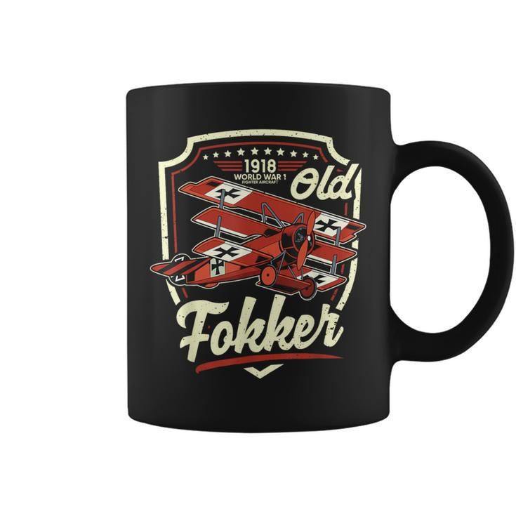 Old Fokker Ww1 Ww1 Plane German Fokker Coffee Mug