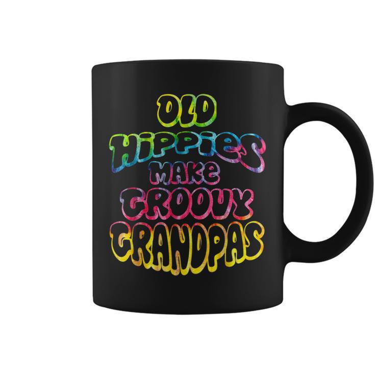 Old Hippies Make Groovy Grandpas  Grandparents Day Gift For Women Coffee Mug
