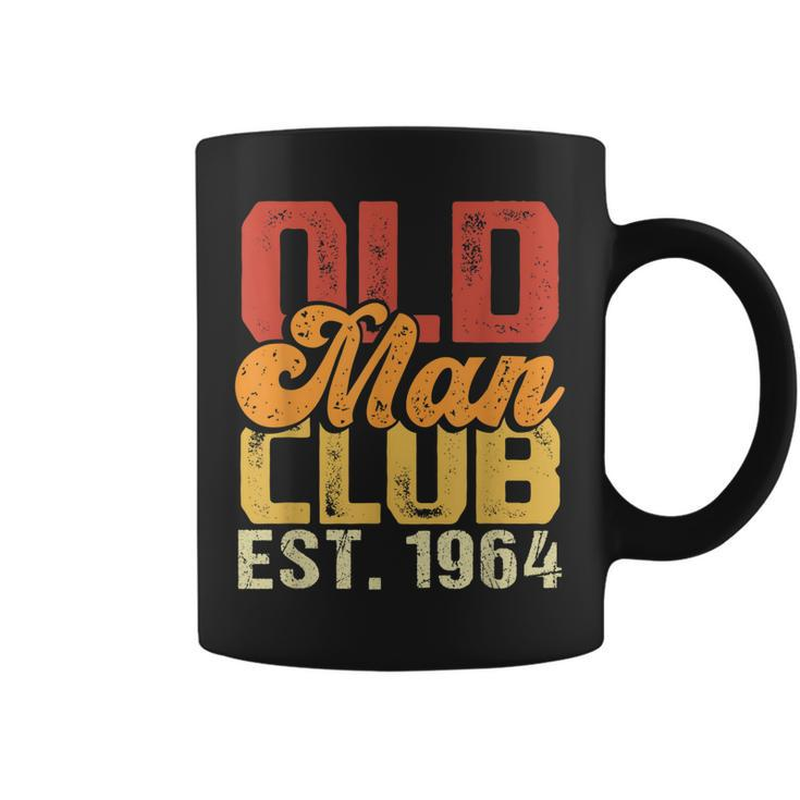 Old Man Club Est1964 Birthday Vintage Graphic  Gift For Mens Coffee Mug