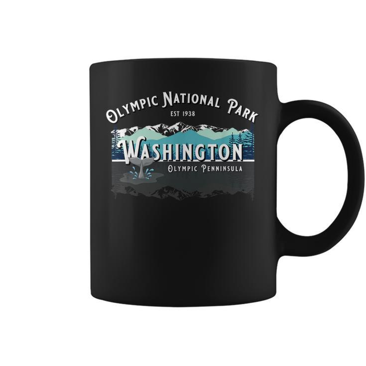 Olympic National Park Washington Hiking Camping Whales Coffee Mug