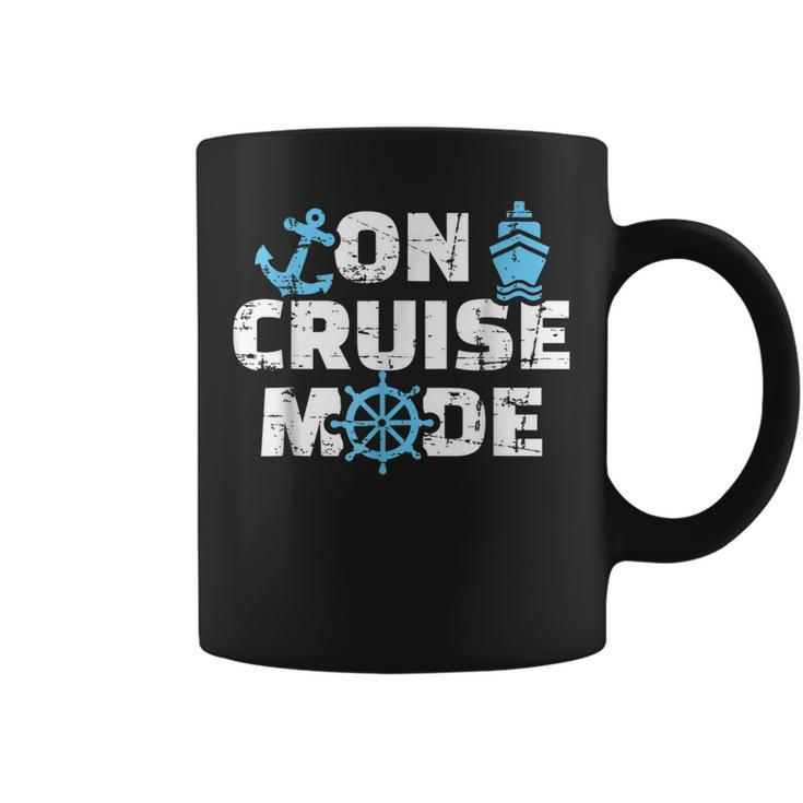 On Cruise Mode Funny Summer Cruise Vacation Family  Coffee Mug