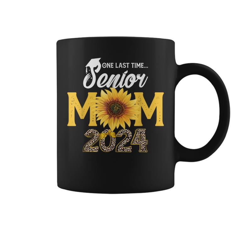 One Last Time Senior Mom 2024 Senior Mama Class Of 2024 Coffee Mug