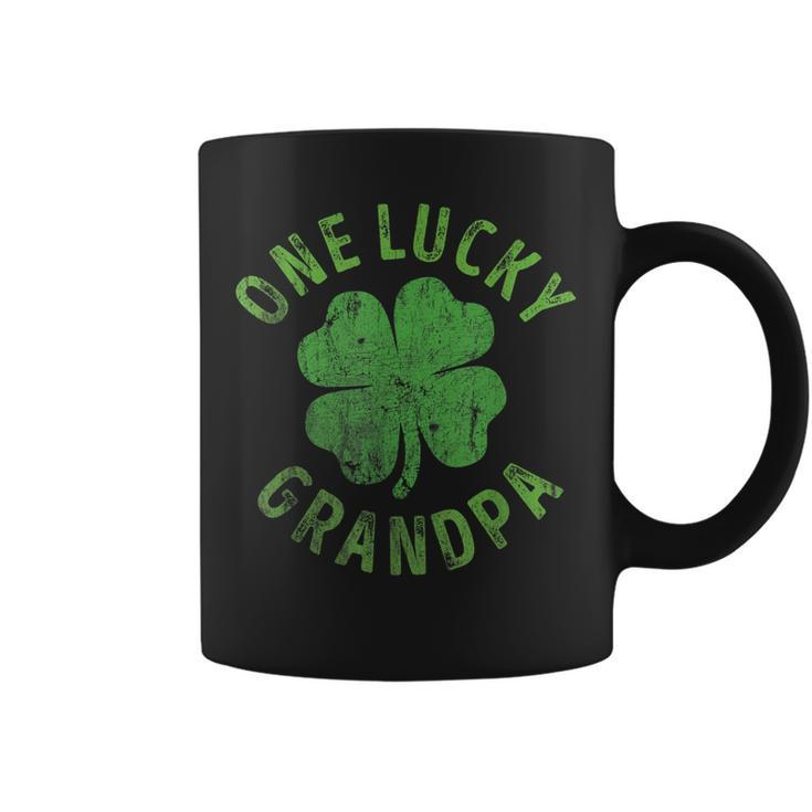 One Lucky Grandpa Matching  St Patricks Day  Coffee Mug
