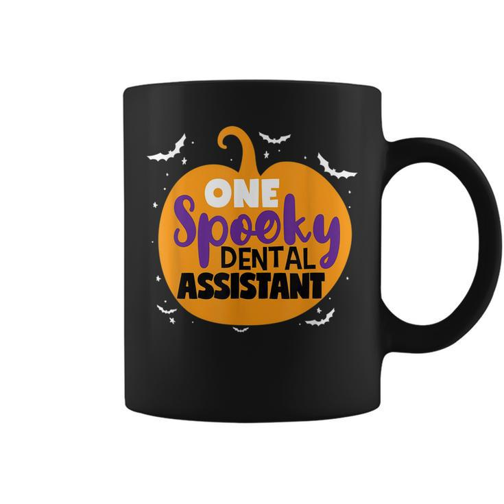 One Spooky Dental Assistant Halloween Pumpkin Tooth Doctor  Coffee Mug