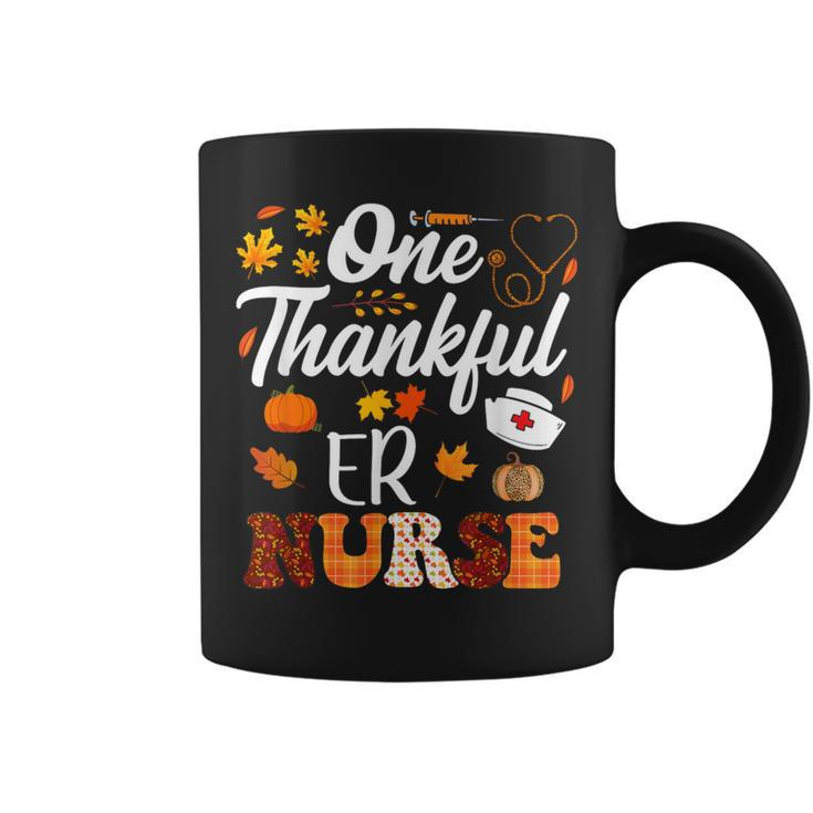 One Thankful Er Nurse Thanksgiving Fall Coffee Mug