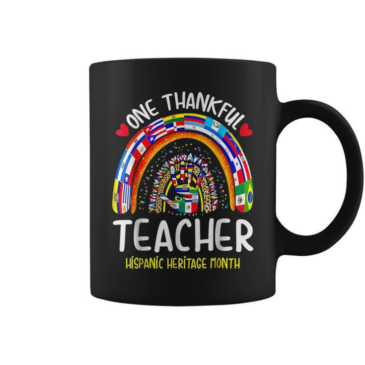 One Thankful Teacher Hispanic Heritage Month Countries T Coffee Mug