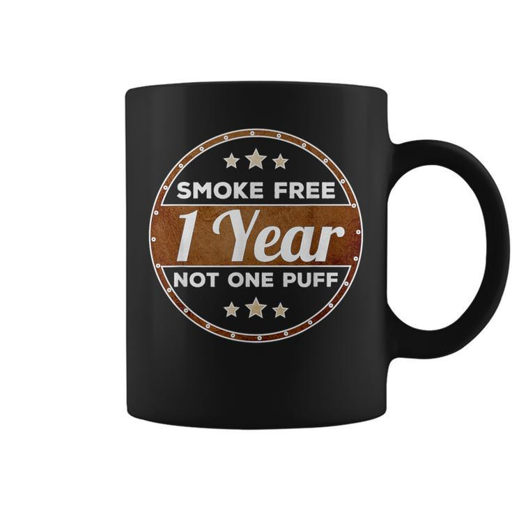 One Year Smoke Free Anniversary Quit Smoking Coffee Mug