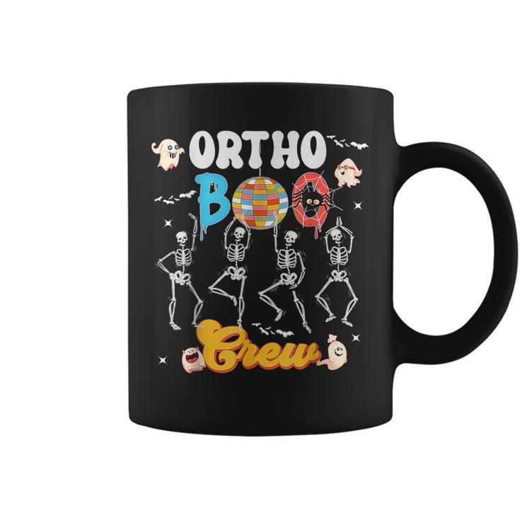 Ortho Orthopedic Halloween Boo Crew Skeleton Dancing Nurse Coffee Mug