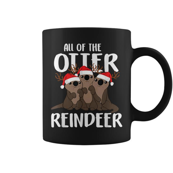 All Of The Otter Reindeer Christmas Osprey Pajamas Coffee Mug