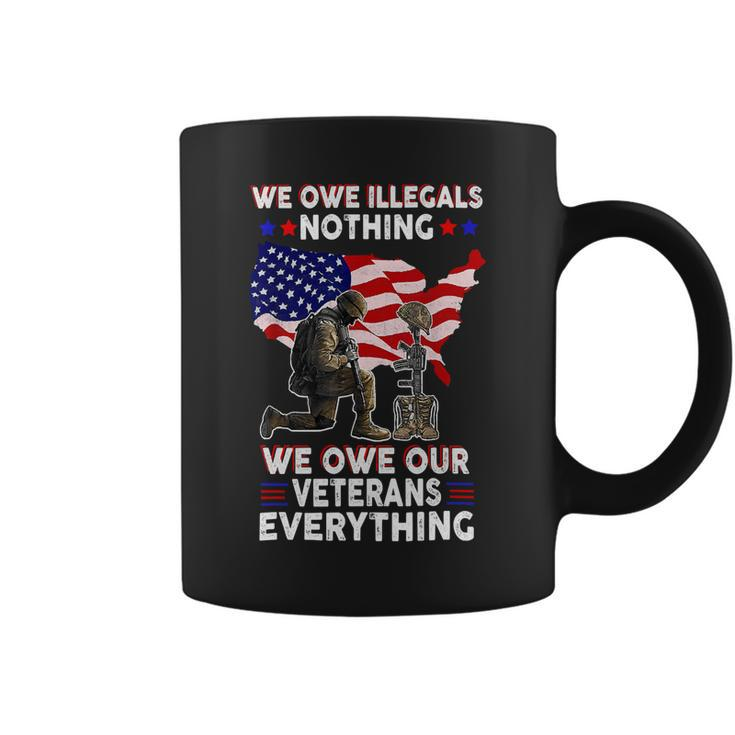Owe Veterans Everything Fallen Vet Patriotic American Usa 119 Coffee Mug